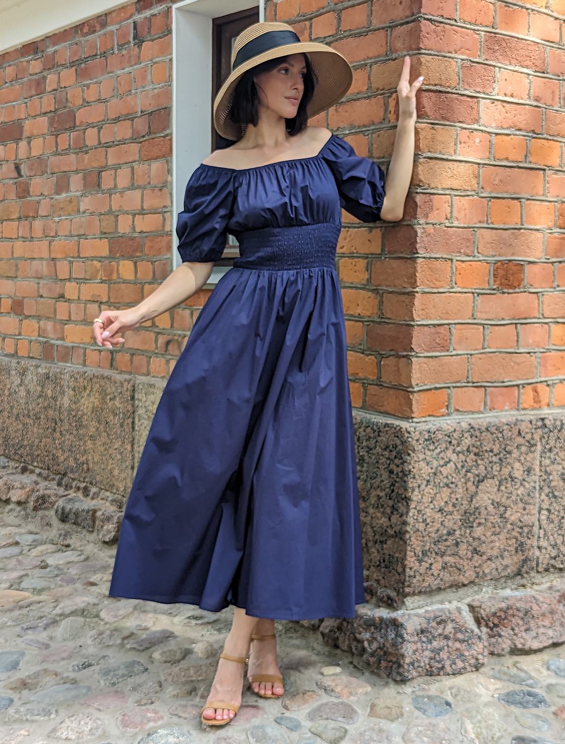 картинка Платье женское темно-синий магазин Одежда+ являющийся официальным дистрибьютором в России 