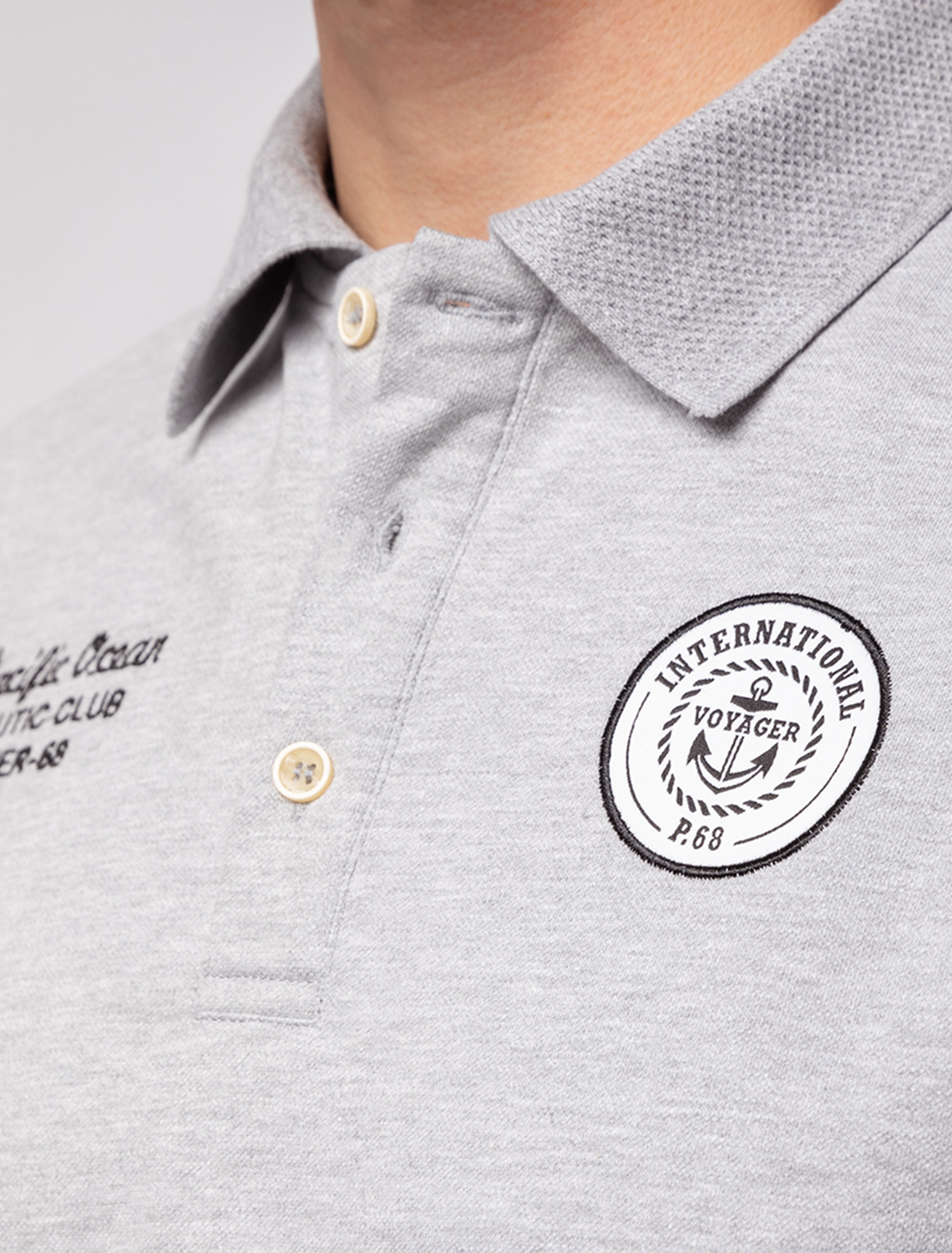картинка Футболка мужская серый меланж магазин Одежда+ являющийся официальным дистрибьютором в России 