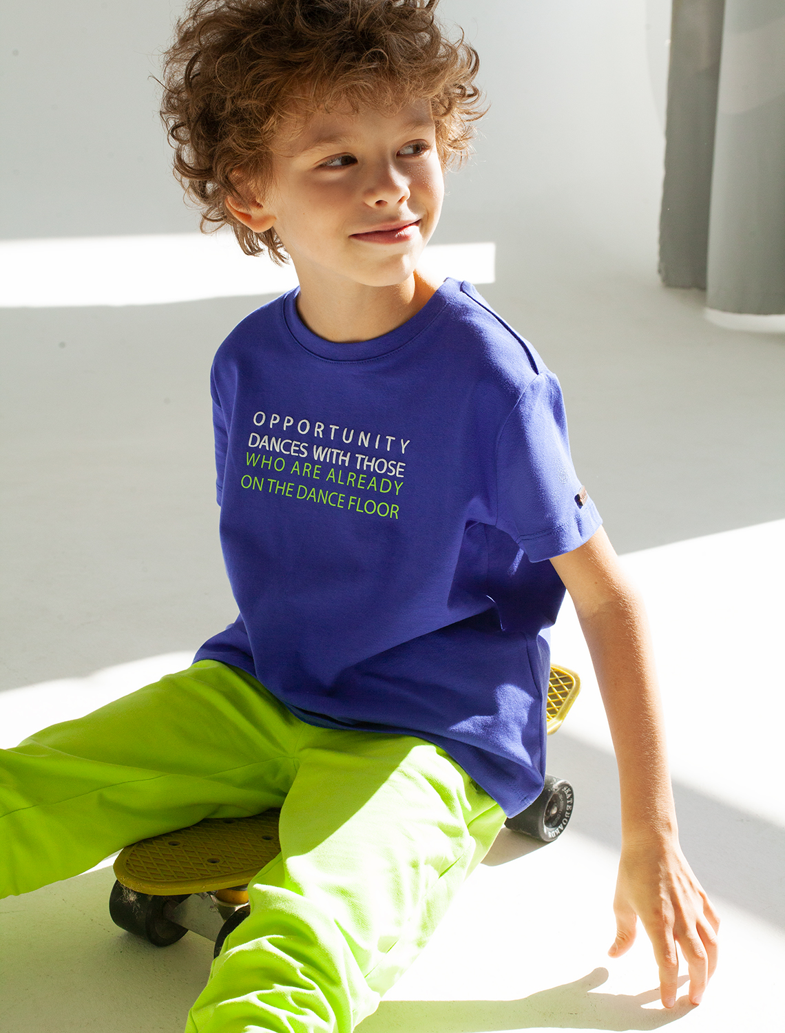 картинка Футболка для мальчика ярко-синий_oppotunity магазин Одежда+ являющийся официальным дистрибьютором в России 